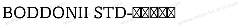 BODDONII STD字体转换